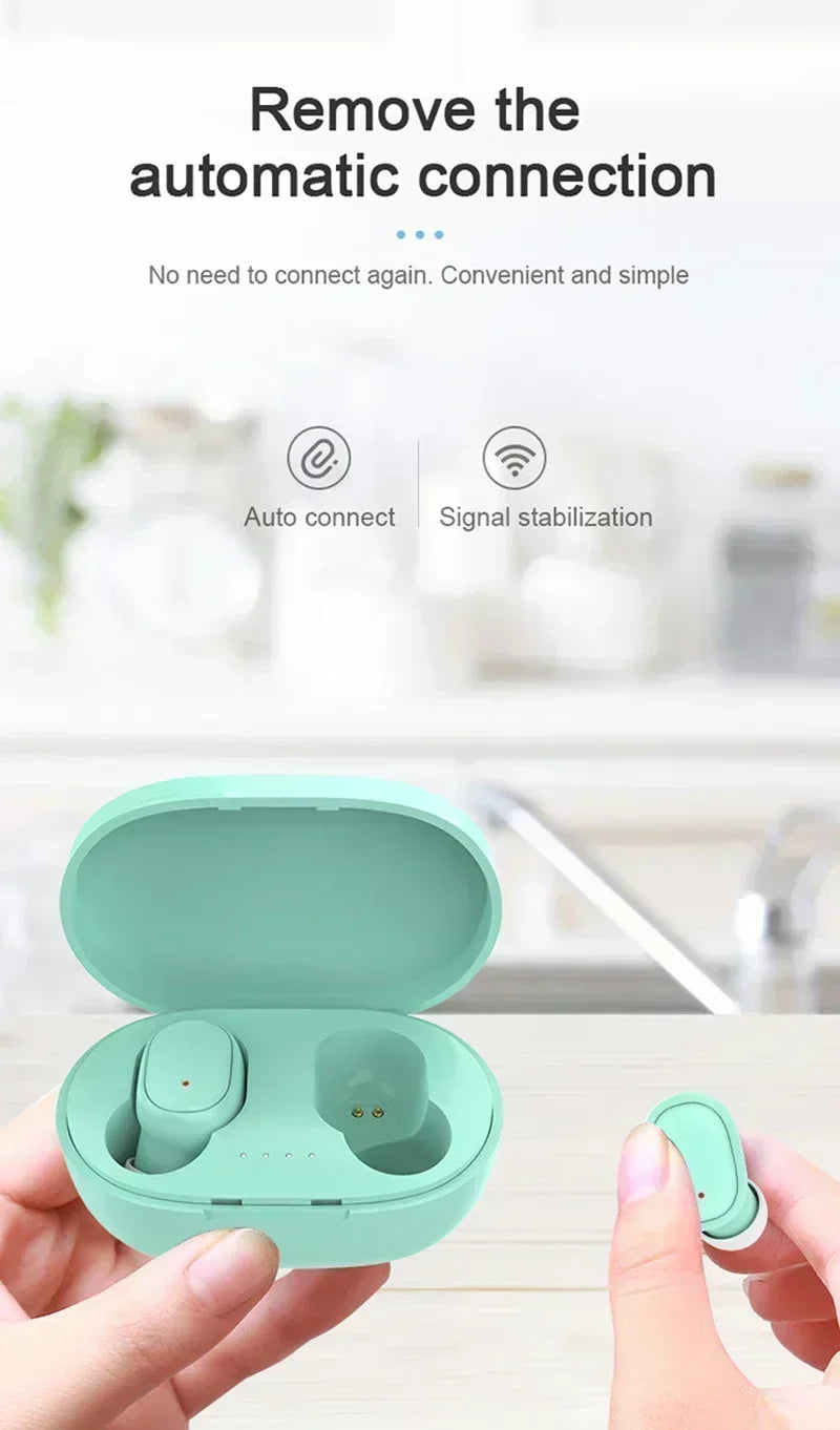 A6S TWS Sem Fio Bluetooth 5.1 Fones De Ouvido com Microfone, Touch Control Headphones, Impermeável Esporte Headset para Xiaomi